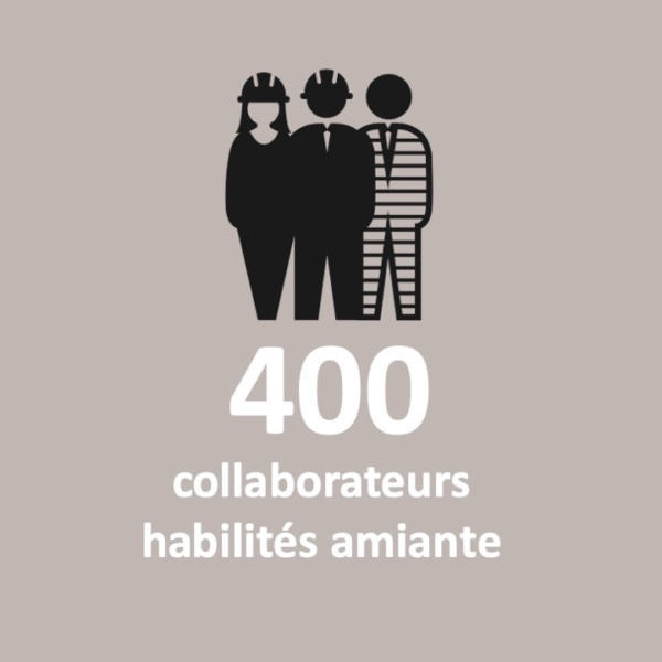 400 collaborateurs habilités amiante